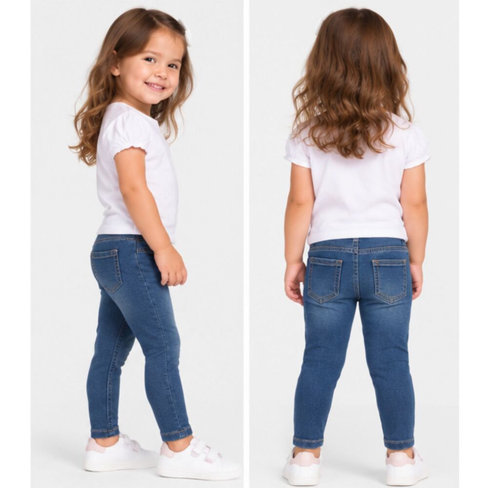 The Children's Place Girls Jegging Jeans Size 3T Blue Denim Skinny NWOT